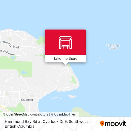 Hammond Bay Rd at Overlook Dr E map