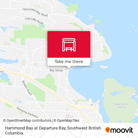 Hammond Bay at Departure Bay map