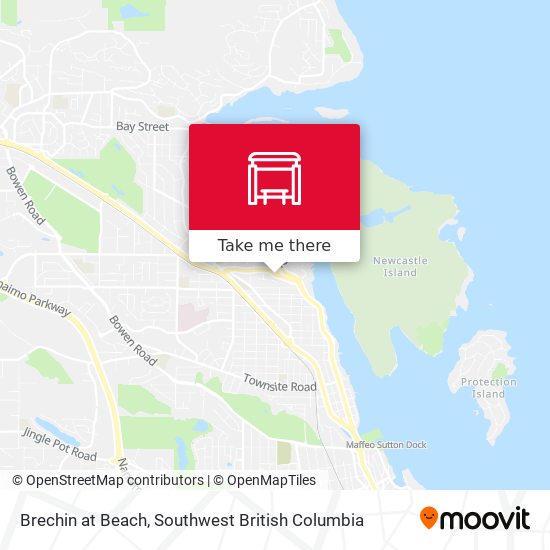 Brechin at Beach map