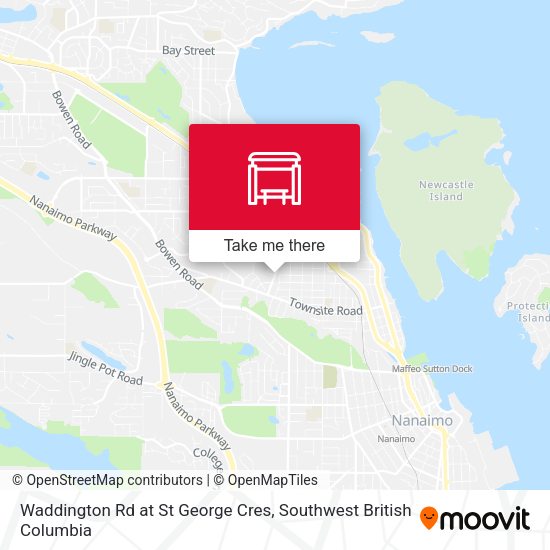 Waddington Rd at St George Cres map