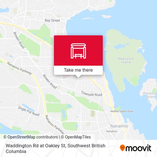 Waddington Rd at Oakley St map