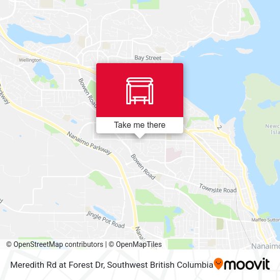 Meredith Rd at Forest Dr map