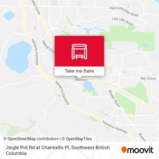 Jingle Pot Rd at Chantrells Pl map