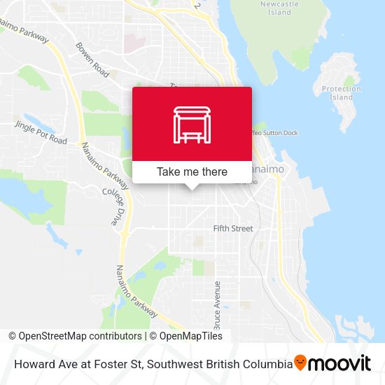 Howard Ave at Foster St map