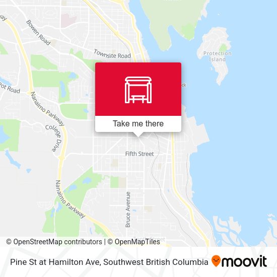 Pine St at Hamilton Ave map