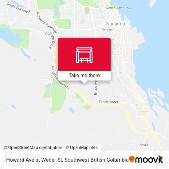 Howard Ave at Weber St map
