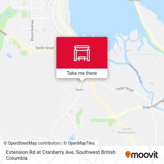 Extension Rd at Cranberry Ave map