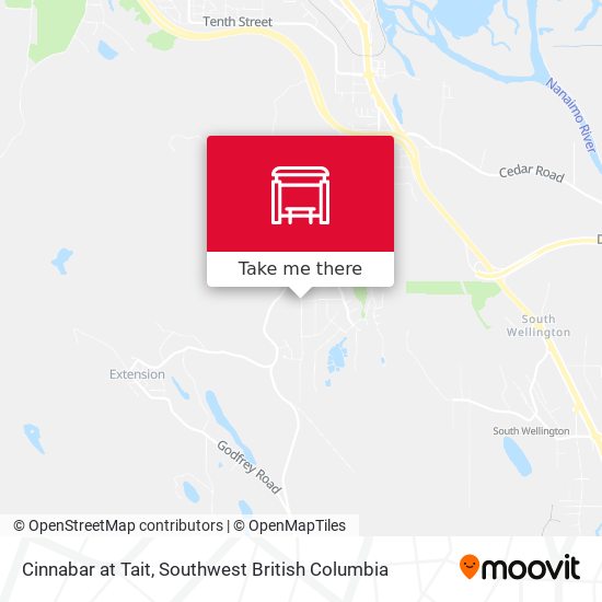 Cinnabar at Tait map