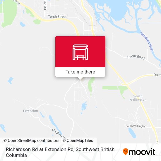Richardson Rd at Extension Rd map