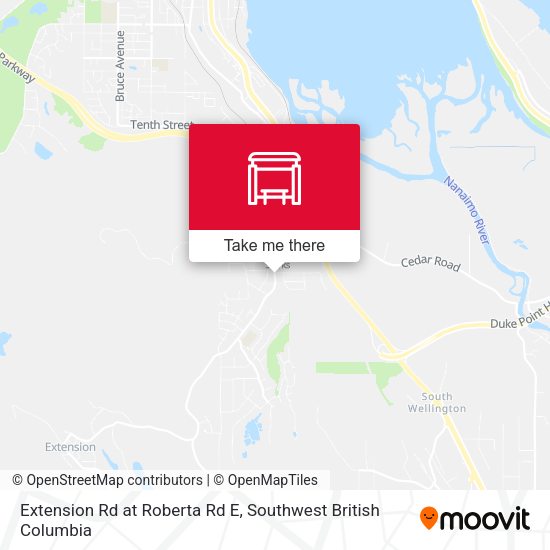 Extension Rd at Roberta Rd E map