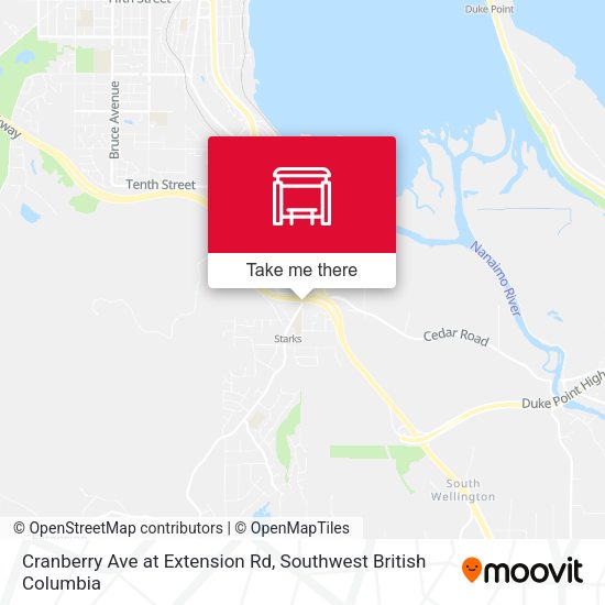 Cranberry Ave at Extension Rd map
