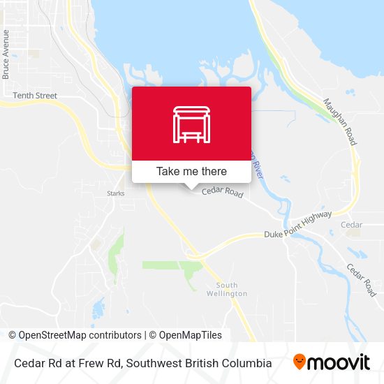 Cedar Rd at Frew Rd map