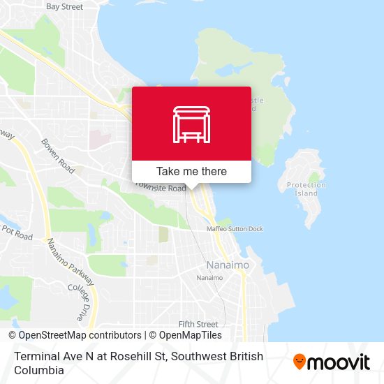 Terminal Ave N at Rosehill St plan