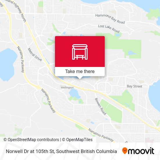 Norwell Dr at 105th St map