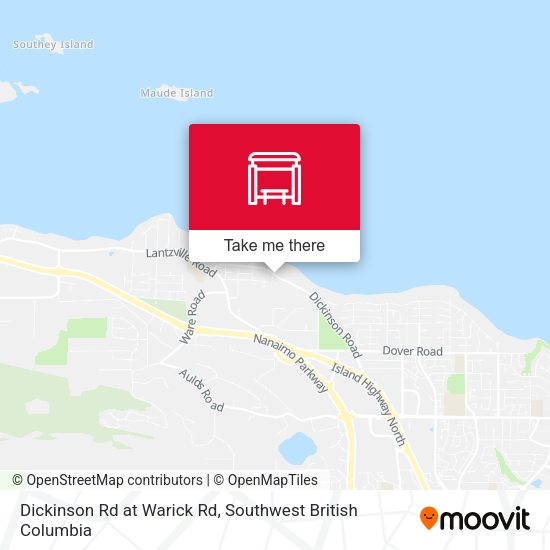 Dickinson Rd at Warick Rd map