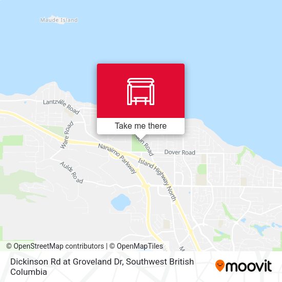 Dickinson Rd at Groveland Dr map