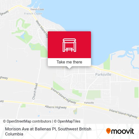 Morison Ave at Ballenas Pl map