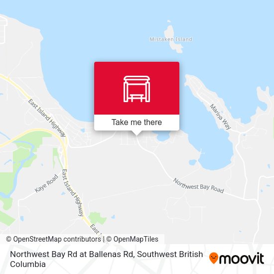 Northwest Bay Rd at Ballenas Rd map