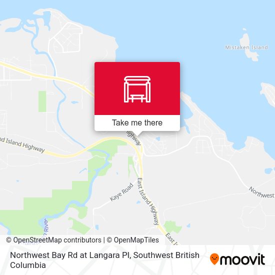 Northwest Bay Rd at Langara Pl map