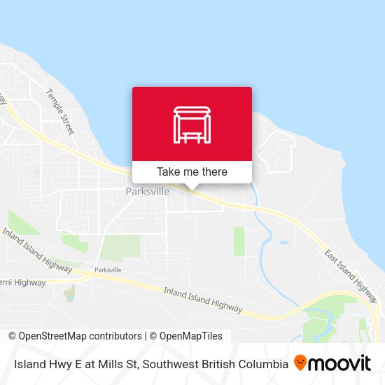 Island Hwy E at Mills St plan