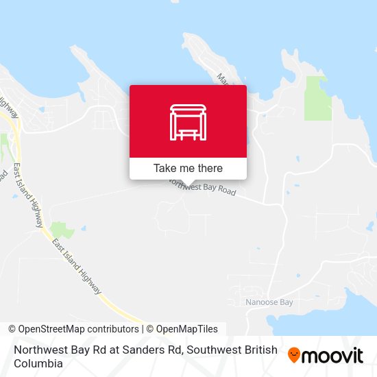 Northwest Bay Rd at Sanders Rd map