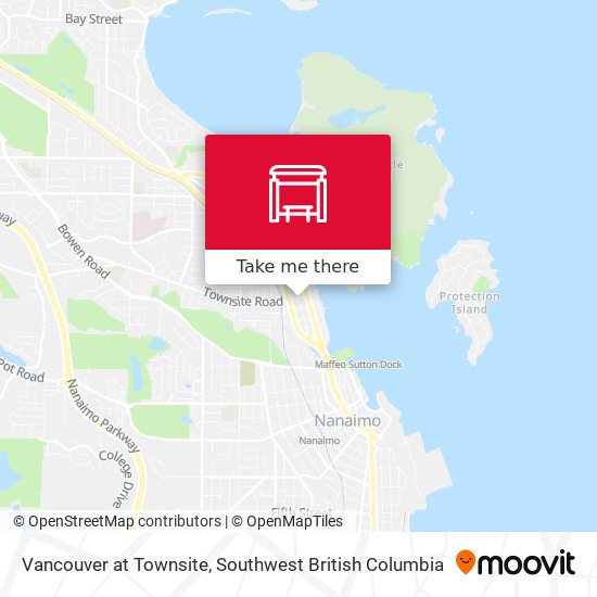 Vancouver at Townsite map