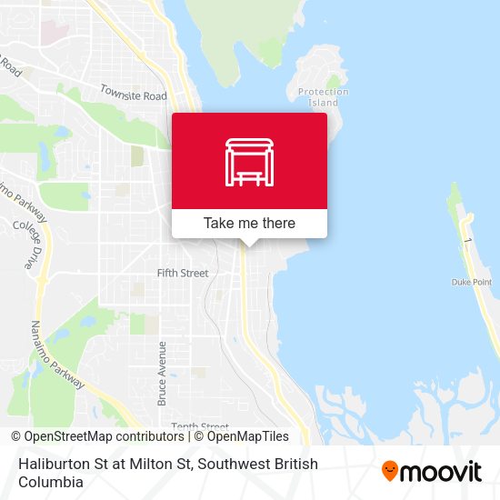 Haliburton St at Milton St map