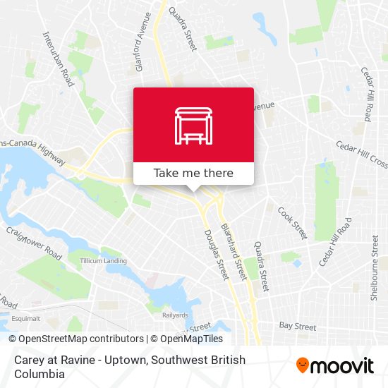 Carey at Ravine - Uptown map