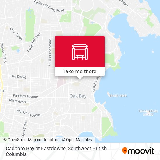 Cadboro Bay at Eastdowne map