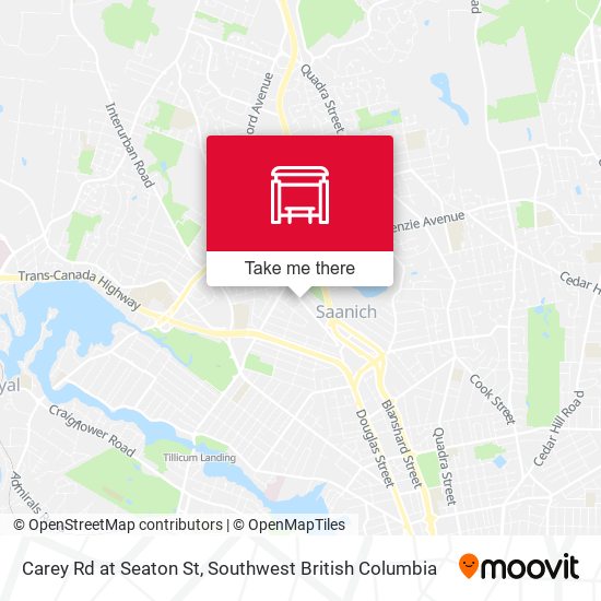 Carey Rd at Seaton St map