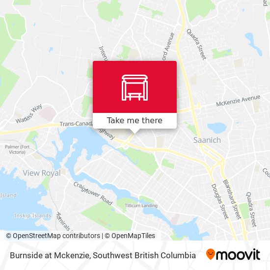Burnside at Mckenzie map