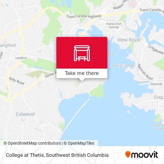 College at Thetis map