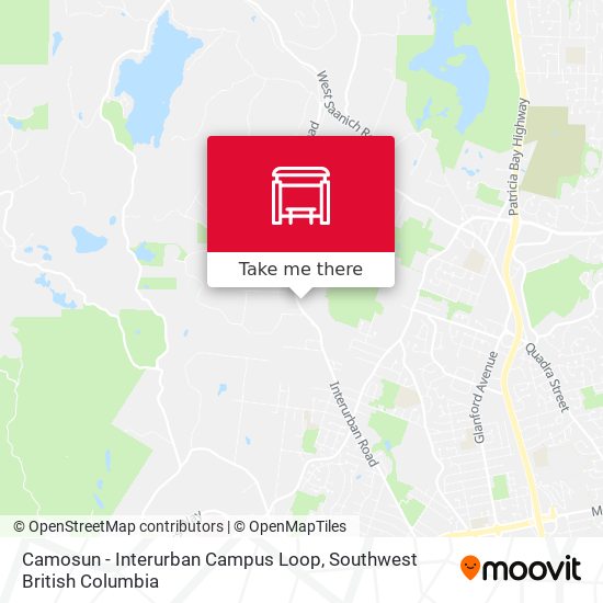 Camosun - Interurban Campus Loop map