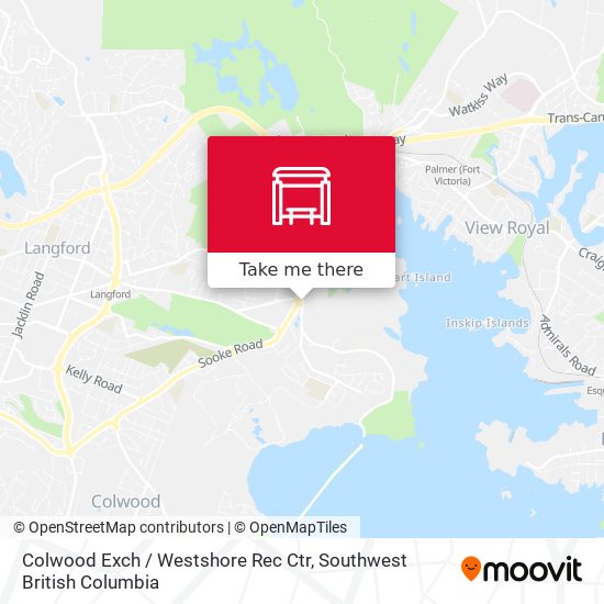 Colwood Exch / Westshore Rec Ctr map