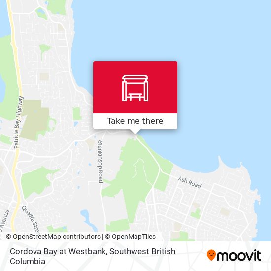 Cordova Bay at Westbank map