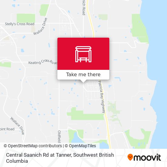 Central Saanich Rd at Tanner map
