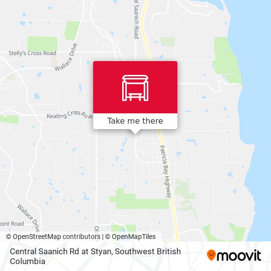 Central Saanich Rd at Styan map