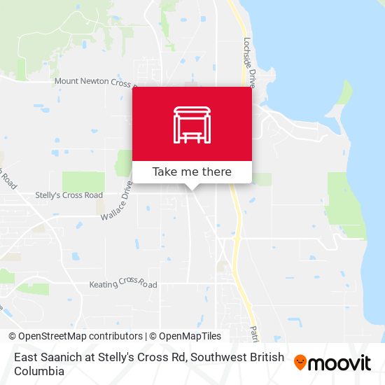 East Saanich at Stelly's Cross Rd map