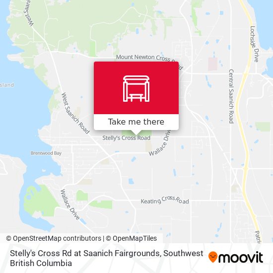 Stelly's Cross Rd at Saanich Fairgrounds map