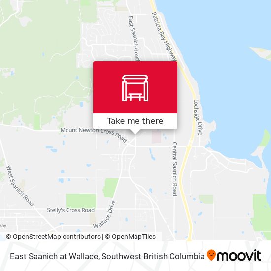 East Saanich at Wallace map