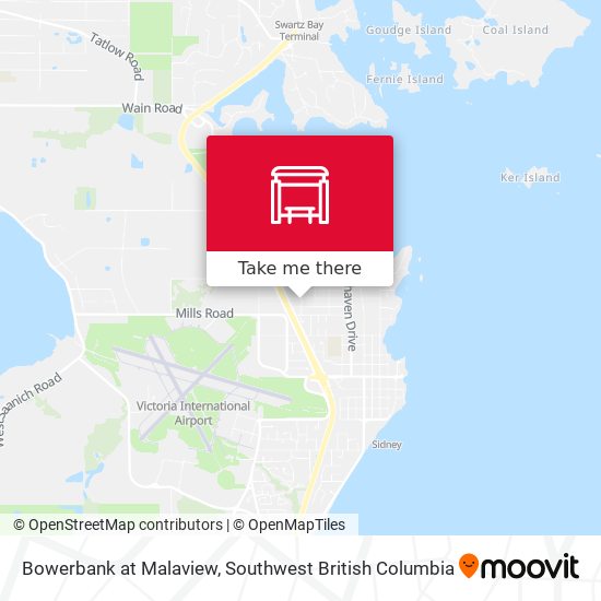 Bowerbank at Malaview map