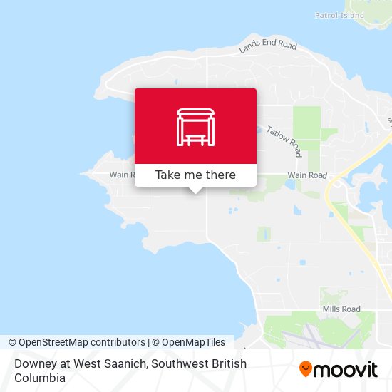Downey at West Saanich map