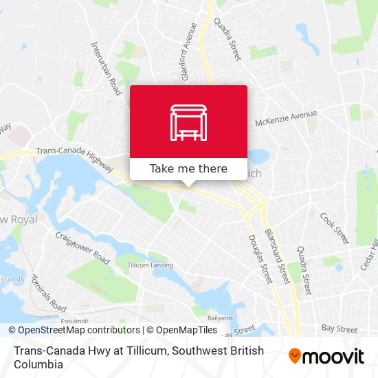 Trans-Canada Hwy at Tillicum map