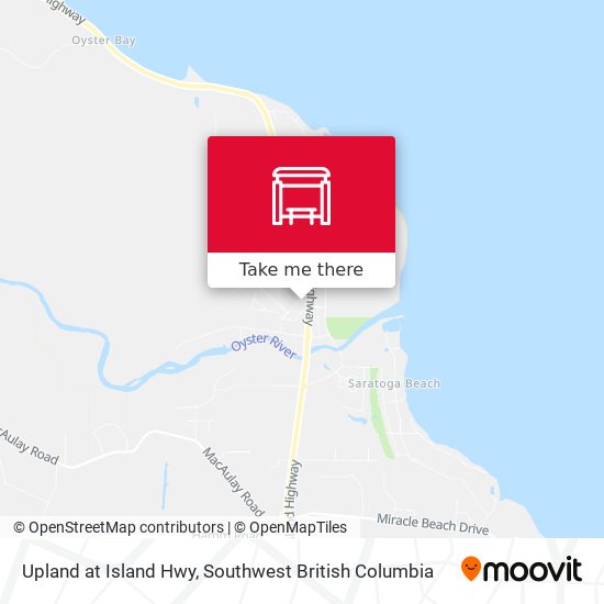 Upland at Island Hwy map