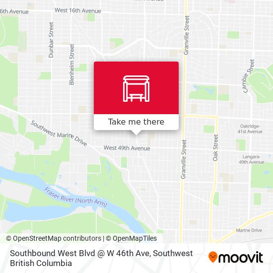 Southbound West Blvd @ W 46th Ave map