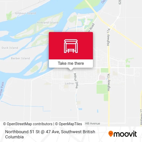 Northbound 51 St @ 47 Ave map