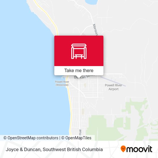 Joyce & Duncan map