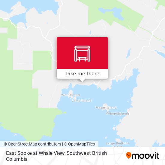 East Sooke at Whale View map