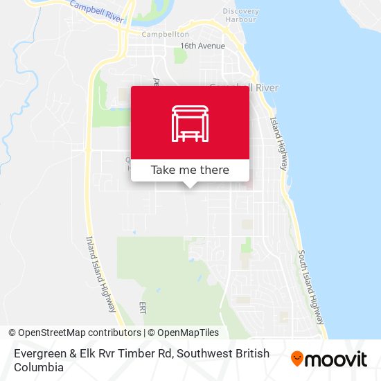 Evergreen & Elk Rvr Timber Rd map