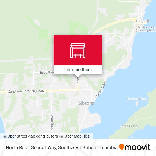 North Rd at Seacot Way map